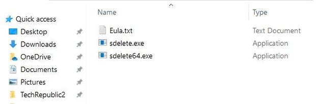 a securely delete files win10